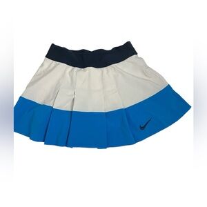 Nike Dri-Fit Women’s XS Pleated Tennis Skirt Skort Blue White Black